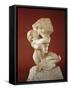 Caryatid with a Stone, 1881-82-Auguste Rodin-Framed Stretched Canvas