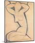 Caryatid-Amedeo Modigliani-Mounted Art Print