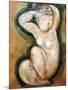 Caryatid-Amedeo Modigliani-Mounted Art Print