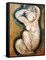 Caryatid-Amedeo Modigliani-Framed Stretched Canvas