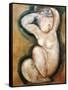 Caryatid-Amedeo Modigliani-Framed Stretched Canvas