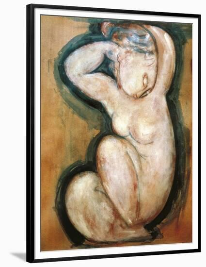 Caryatid-Amedeo Modigliani-Framed Premium Giclee Print