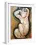 Caryatid-Amedeo Modigliani-Framed Art Print