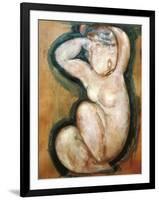 Caryatid-Amedeo Modigliani-Framed Art Print