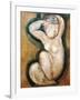 Caryatid-Amedeo Modigliani-Framed Art Print