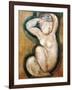 Caryatid-Amedeo Modigliani-Framed Art Print