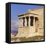 Caryatids, Erechteion, Acropolis, Athens, Greece-Roy Rainford-Framed Stretched Canvas