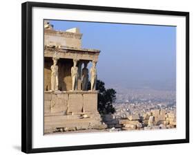 Carytids of Acropolis Overlooking Athens-Ron Watts-Framed Photographic Print