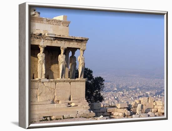 Carytids of Acropolis Overlooking Athens-Ron Watts-Framed Photographic Print