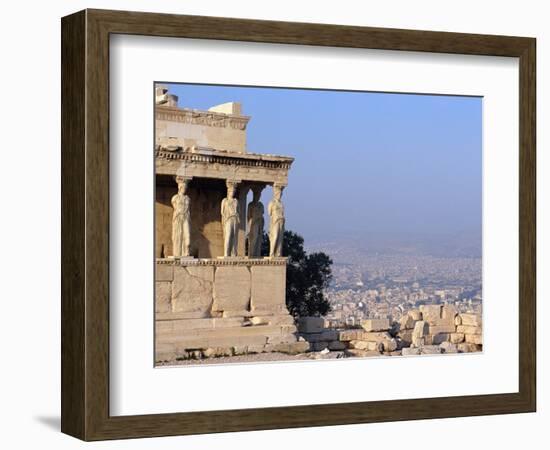 Carytids of Acropolis Overlooking Athens-Ron Watts-Framed Photographic Print