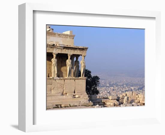 Carytids of Acropolis Overlooking Athens-Ron Watts-Framed Photographic Print