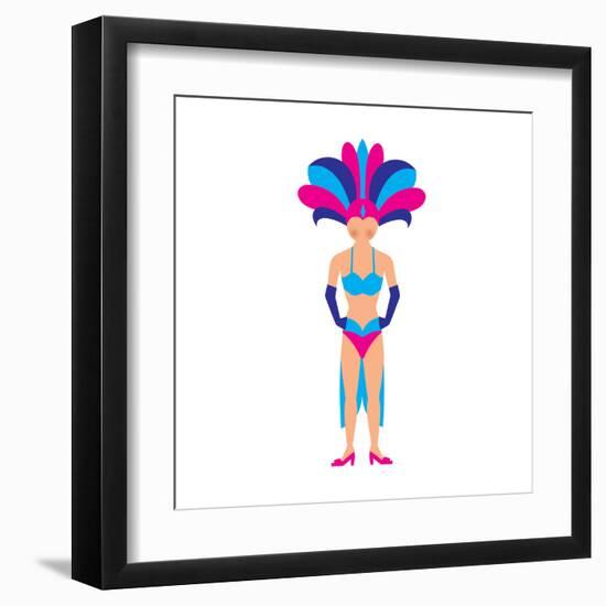 Cas from Las Vegas-Tosh-Framed Art Print