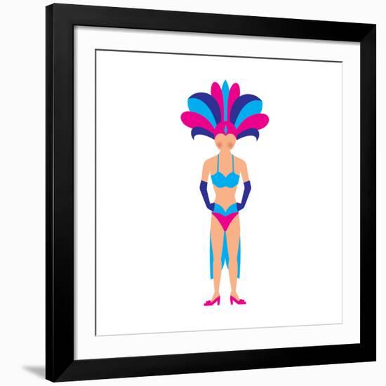 Cas from Las Vegas-Tosh-Framed Art Print