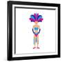 Cas from Las Vegas-Tosh-Framed Art Print