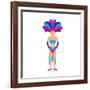 Cas from Las Vegas-Tosh-Framed Art Print