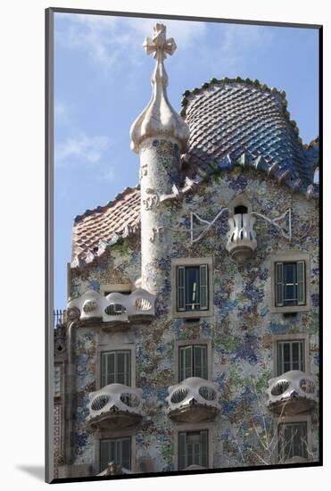Casa Batllo, a House Designed by Antonio Gaudi and Admired by Salvador Dali-James Emmerson-Mounted Photographic Print