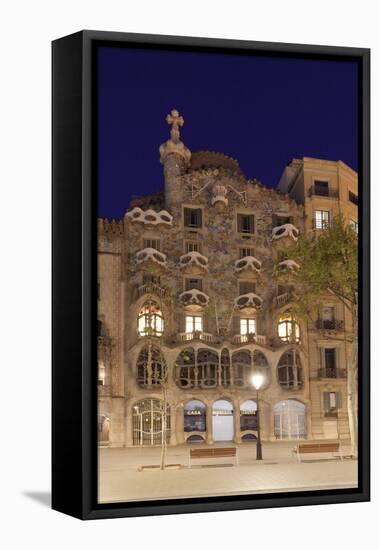 Casa Batllo, Antonio Gaudi, Modernisme, UNESCO World Heritage Site, Passeig de Gracia, Eixample, Ba-Markus Lange-Framed Stretched Canvas