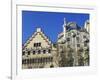 Casa Batllo by Gaudi and Casa Amatller by Cadafalch, in Barcelona, Cataluna, Spain-Nigel Francis-Framed Photographic Print