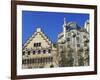 Casa Batllo by Gaudi and Casa Amatller by Cadafalch, in Barcelona, Cataluna, Spain-Nigel Francis-Framed Photographic Print