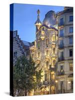 Casa Batllo (By Gaudi), Passeig De Gracia, Barcelona, Spain-Jon Arnold-Stretched Canvas