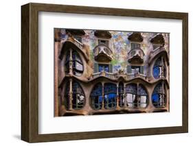 Casa Batllo Gaudi, Barcelona, Spain-George Oze-Framed Photographic Print