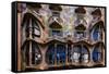 Casa Batllo Gaudi, Barcelona, Spain-George Oze-Framed Stretched Canvas