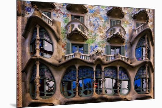 Casa Batllo Gaudi, Barcelona, Spain-George Oze-Mounted Premium Photographic Print