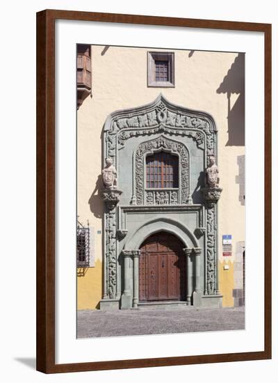 Casa De Colon, Vegueta Old Town, Las Palmas, Gran Canaria, Canary Islands, Spain, Europe-Markus Lange-Framed Photographic Print