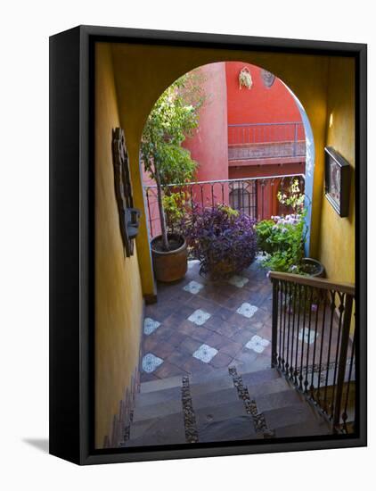 Casa De La Cuesta, San Miguel, Guanajuato State, Mexico-Julie Eggers-Framed Stretched Canvas