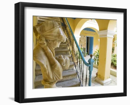 Casa De Las Condes De Casa Bayona, Plaza De La Catedral, Havana, Museum of Colonial Art, Cuba-Paul Harris-Framed Photographic Print