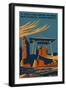 Casa Grande National Monument, Arizona - WPA - Lantern Press Artwork-Lantern Press-Framed Art Print