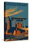 Casa Grande National Monument, Arizona - WPA - Lantern Press Artwork-Lantern Press-Stretched Canvas