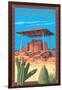 Casa Grande Ruins National Monument - Arizona-Lantern Press-Framed Art Print