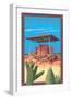 Casa Grande Ruins National Monument - Arizona-Lantern Press-Framed Art Print