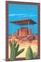 Casa Grande Ruins National Monument - Arizona-Lantern Press-Mounted Art Print