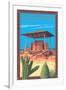 Casa Grande Ruins National Monument - Arizona-Lantern Press-Framed Art Print