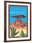 Casa Grande Ruins National Monument - Arizona-Lantern Press-Framed Art Print