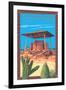 Casa Grande Ruins National Monument - Arizona-Lantern Press-Framed Art Print