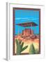 Casa Grande Ruins National Monument - Arizona-Lantern Press-Framed Art Print