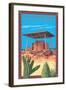 Casa Grande Ruins National Monument - Arizona-Lantern Press-Framed Art Print