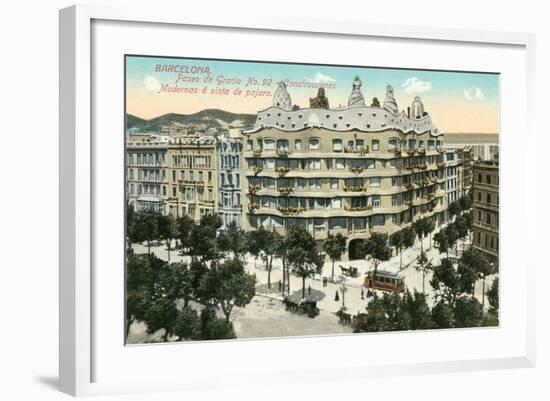 Casa Mila, Barcelona, Spain-null-Framed Art Print