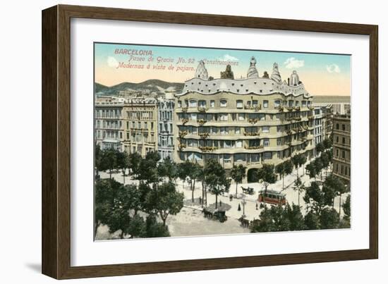 Casa Mila, Barcelona, Spain-null-Framed Premium Giclee Print