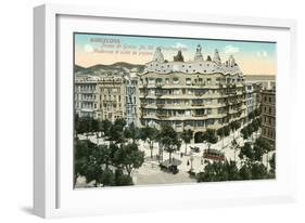 Casa Mila, Barcelona, Spain-null-Framed Premium Giclee Print