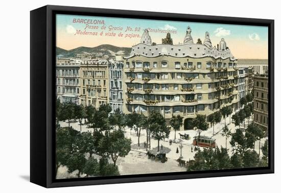 Casa Mila, Barcelona, Spain-null-Framed Stretched Canvas