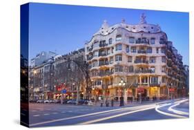 Casa Mila La Pedrera at Passeig de Gracia, Barcelona, Catalonia, Spain-null-Stretched Canvas