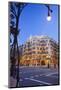 Casa Mila La Pedrera at Passeig de Gracia, Barcelona, Catalonia, Spain-null-Mounted Art Print