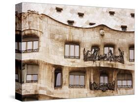 Casa Mila (La Pedrera) By Gaudi, UNESCO World Heritage Site, Barcelona, Catalonia, Spain, Europe-Richard Cummins-Stretched Canvas