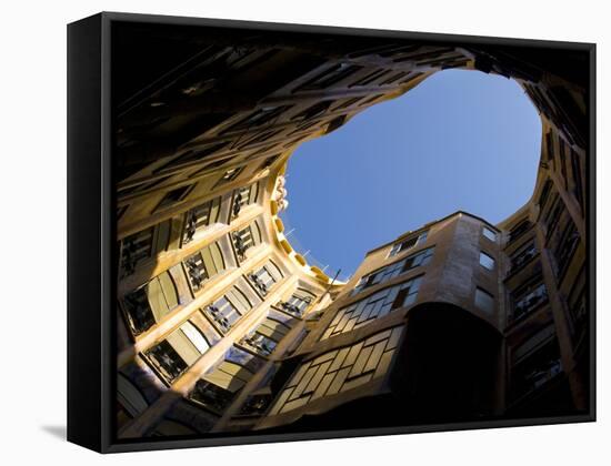 Casa Mila, UNESCO World Heritage Site, Barcelona, Catalonia, Spain, Europe-Ben Pipe-Framed Stretched Canvas