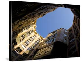 Casa Mila, UNESCO World Heritage Site, Barcelona, Catalonia, Spain, Europe-Ben Pipe-Stretched Canvas