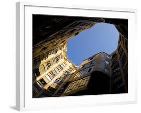 Casa Mila, UNESCO World Heritage Site, Barcelona, Catalonia, Spain, Europe-Ben Pipe-Framed Photographic Print